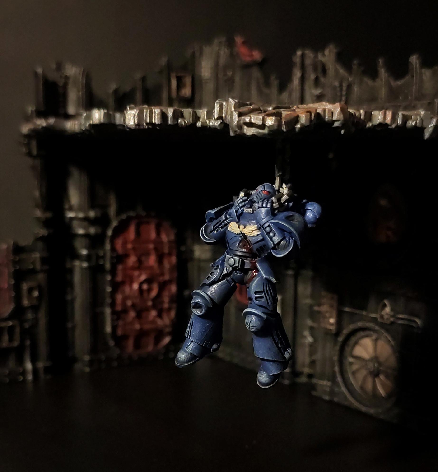 The first Ultramarine I painted... as decoration for my terrain.