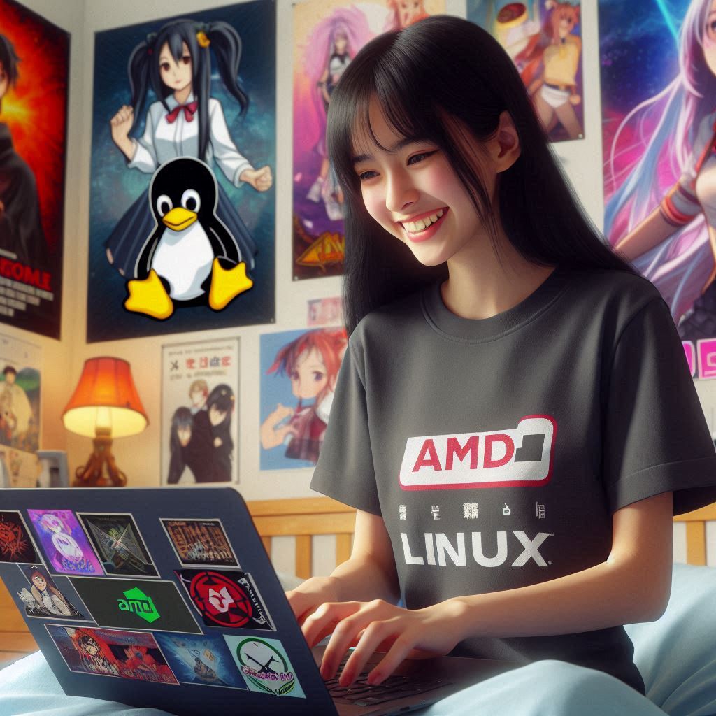 "teenage amd linux fangirl