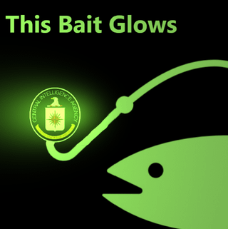 glowing fish and a bait with the text, "this bait glows"