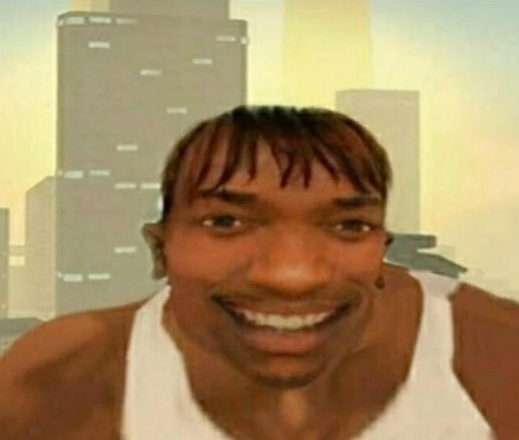 Smiling CJ from GTA: San Andreas