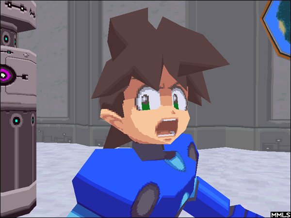 Megaman Legends showing an expressive face texture