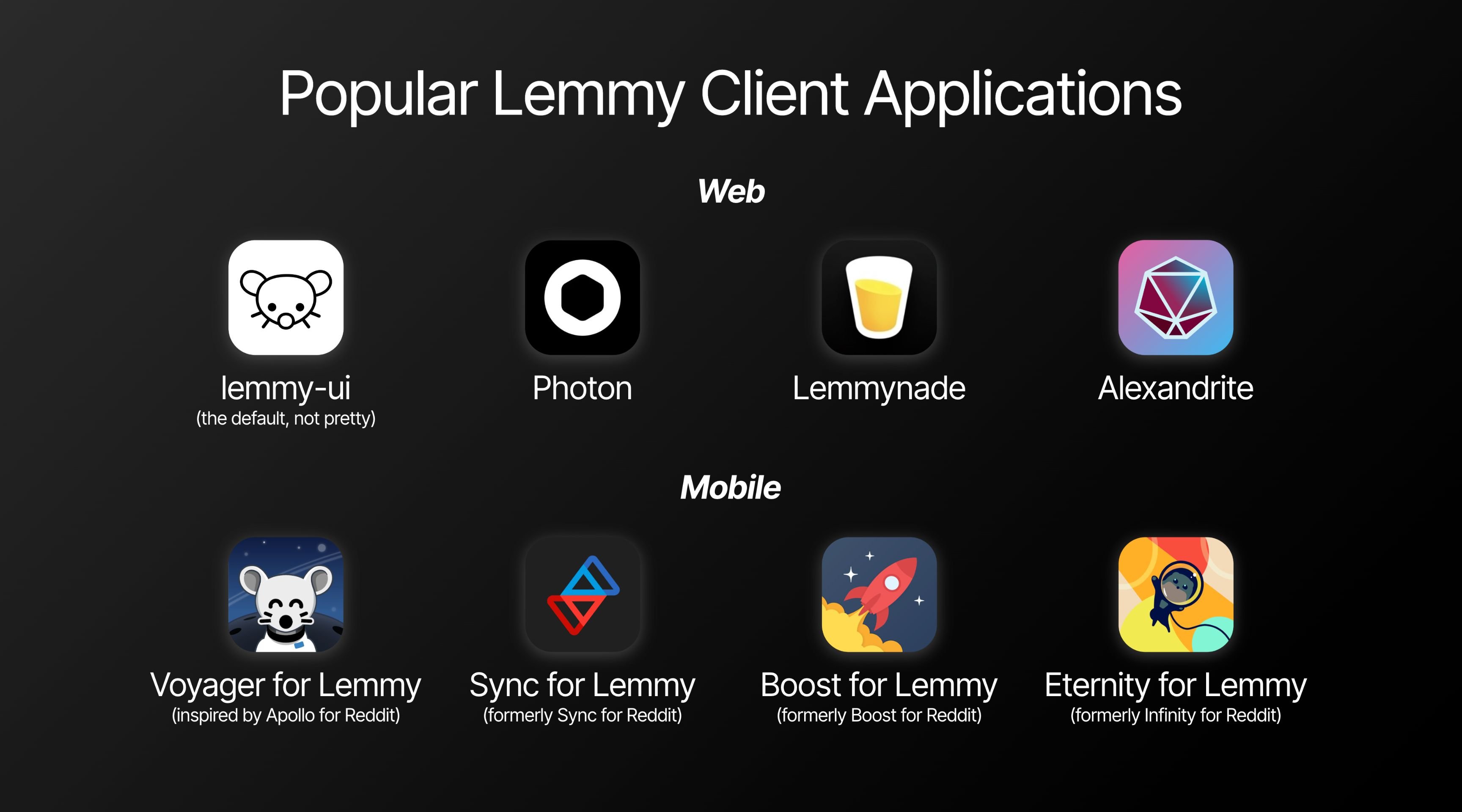 Poplar Lemmy Client Applications